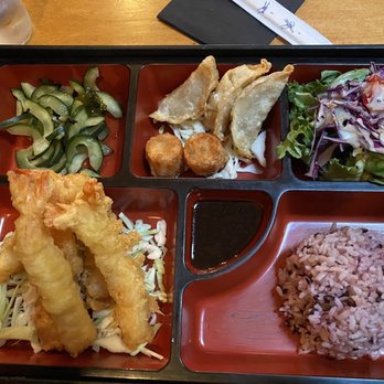 Izakaya Jinsei - Shrimp tempura bento box with great sides included - Japanese Near Me - Eugene, Oregon