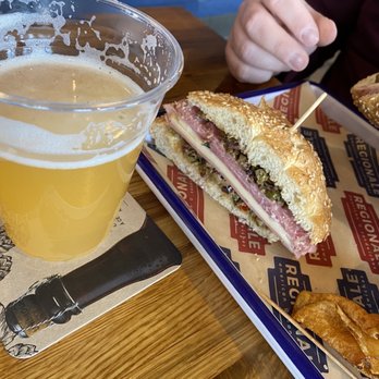 RegionAle American Sandwiches - New Orleans Muffuletta (seasonal) - Sandwiches Near Me - Ellicott City, Maryland RegionAle American Sandwiches - New Orleans Muffuletta (seasonal) - Sandwiches Near Me - Ellicott City, Maryland