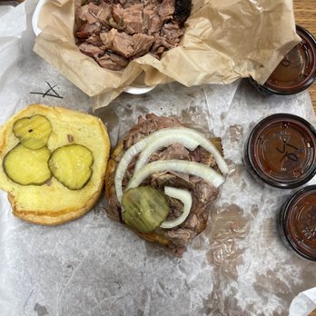 Dickey's Barbecue Pit - Brisket Classic Sandwich, Brisket, Spicy Barbecue Sauce - Barbeque Near Me - Newark, Delaware