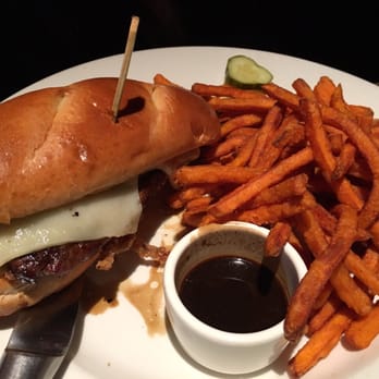 Yard House - New York Steak Sandwich with sweet potato fries. - Bars Near Me - Long Beach, California Yard House - New York Steak Sandwich with sweet potato fries. - Bars Near Me - Long Beach, California
