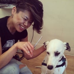 Studio Stage Door - Momo needs a cut as well...and maybe while we're here, how about some more spots?