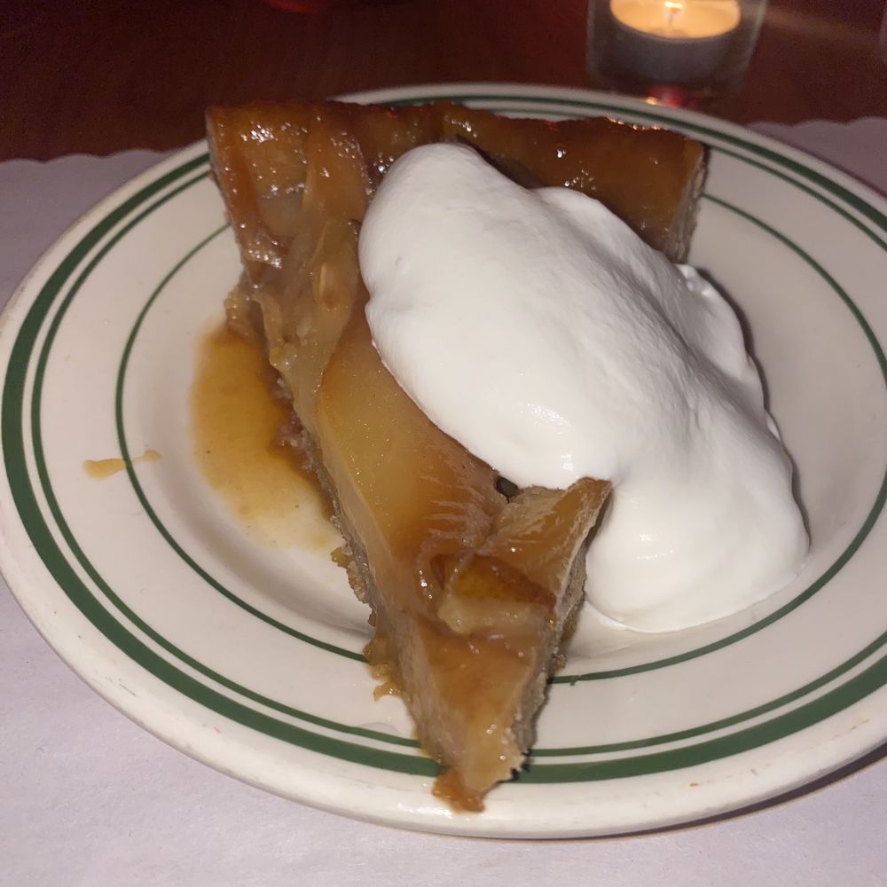Neon Newt - Pear tart with fresh whipped cream. - Breakfast & Brunch Near Me - Becket, Massachusetts Neon Newt - Pear tart with fresh whipped cream. - Breakfast & Brunch Near Me - Becket, Massachusetts