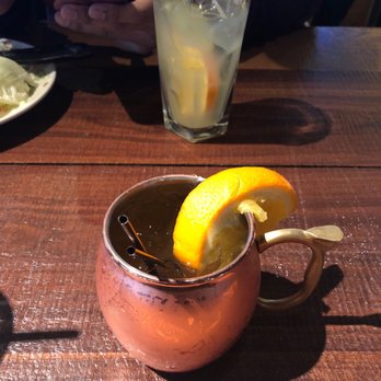 BJ's Restaurant & Brewhouse - Spicy mango Moscow mule and patron margarita - New American Near Me - Valley Stream, New York