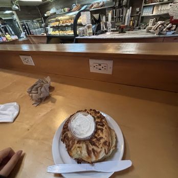 Cafe Milano - Jalapeño and cheese bagel with cream cheese - Cafes Near Me - Berkeley, California