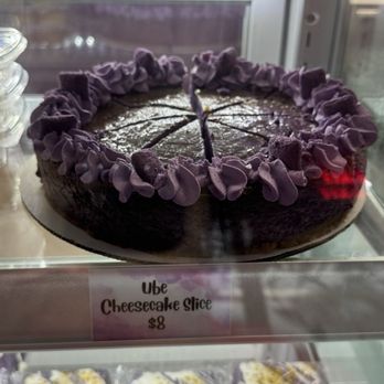 All Things Ube Desserts - Ube Cheesecake slice - Desserts Near Me - San Diego , California All Things Ube Desserts - Ube Cheesecake slice - Desserts Near Me - San Diego , California