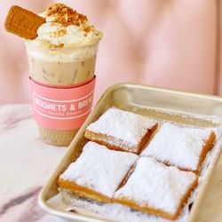 Beignets & Brew - Traditional Beignets & Biscoff Cookie Butter Latte