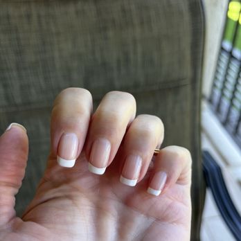 La Fleur Plumeria - Excellent job on basic French tip manicure - Nail Salons Near Me - Kihei, Hawaii