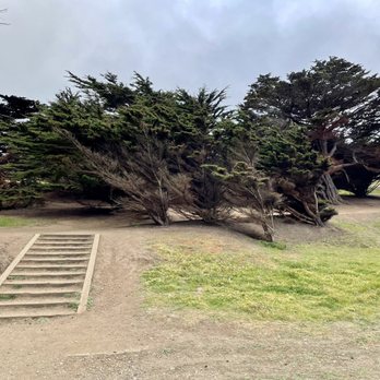 Mori Point - Stairs to get to the main stairs to Mori Point - Hiking Near Me - Pacifica, California