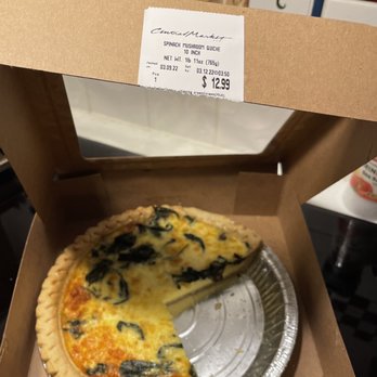 Central Market - Spinach and Mushroom Quiche - delicious!! - Grocery Near Me - Plano, Texas Central Market - Spinach and Mushroom Quiche - delicious!! - Grocery Near Me - Plano, Texas