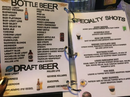 Menu photo 7 Tipsy McStaggers Warren, MI
