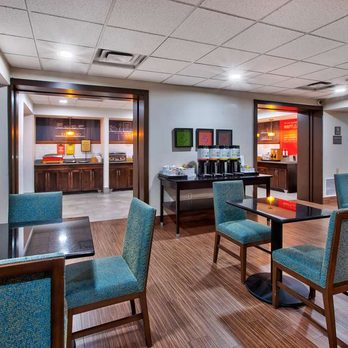 Hampton Inn Clarion - Breakfast Area - Hotels Near Me - Clarion, Pennsylvania