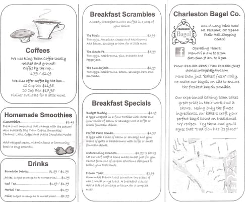 Menu photo 5 Charleston Bagel Mount Pleasant, SC
