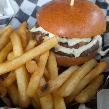 Iron Ranger - Blue bacon burger. Going to need multiple patties though ..next time - Sandwiches Near Me - Saint Paul, Minnesota