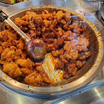 Panda Express - Orange chicken.... too much sauce this time. - Chinese Near Me - Huntersville, North Carolina Panda Express - Orange chicken.... too much sauce this time. - Chinese Near Me - Huntersville, North Carolina