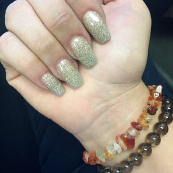 Captivate Nail Spa - Beautiful coffin shaped glitter nails - Nail Salons Near Me - Fullerton, California Captivate Nail Spa - Beautiful coffin shaped glitter nails - Nail Salons Near Me - Fullerton, California