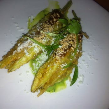 Buccan - Stuffed Squash Blossoms ($6/each) - New American Near Me - Palm Beach, Florida Buccan - Stuffed Squash Blossoms ($6/each) - New American Near Me - Palm Beach, Florida