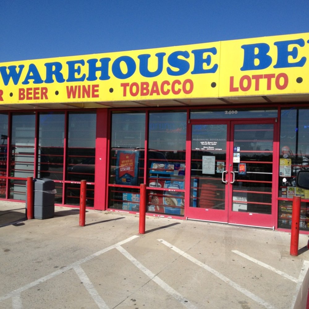 Warehouse Beverages - the front of the store - Beer, Wine & Spirits Near Me - Terrell, Texas Warehouse Beverages - the front of the store - Beer, Wine & Spirits Near Me - Terrell, Texas