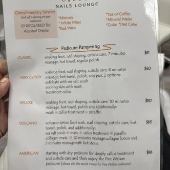 Chic Nails Lounge  - Menu - Nail Salons Near Me - San Diego, California