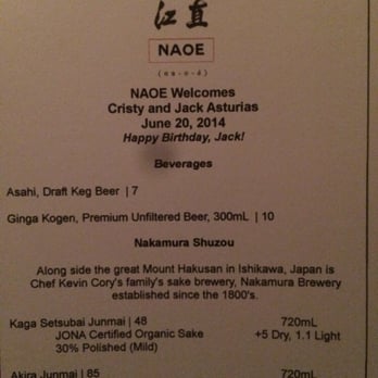 NAOE - Personalized menu! - Japanese Near Me - Miami, Florida NAOE - Personalized menu! - Japanese Near Me - Miami, Florida