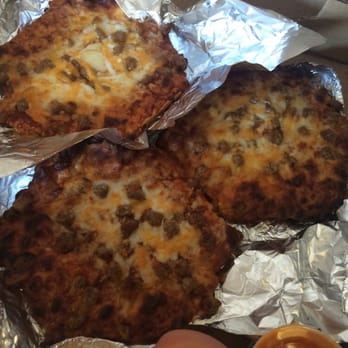 Good Guys Pizza - Mexican fiestadas! They look burnt, but they're not - Pizza Near Me - Rochester, New York Good Guys Pizza - Mexican fiestadas! They look burnt, but they're not - Pizza Near Me - Rochester, New York
