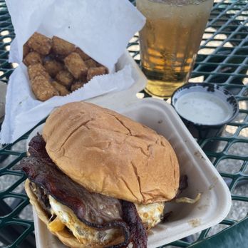 Doodle Drive-in - Hangover Burger, Tater Tots, and Cream Soda - New American Near Me - Cuyahoga Falls, Ohio Doodle Drive-in - Hangover Burger, Tater Tots, and Cream Soda - New American Near Me - Cuyahoga Falls, Ohio