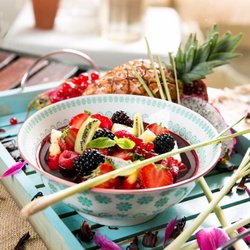 New Soul Food - Soupe de fruits au jus de Bissap