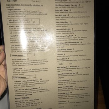 Ramen Wasabi - Menu January 2019 - Ramen Near Me - Chicago, Illinois