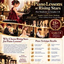 Rising Stars Performing Arts - PIANO LESSONS AT RISING STARS