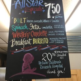 Special Menu *20% donated to Children's Hospital Special Menu *20% donated to Children's Hospital