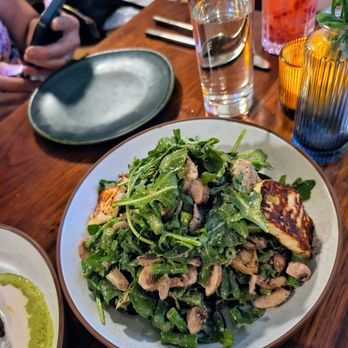 Miriam - Halloumi Salad. $23. Very large. A bit too sour/salty but still pretty good - Mediterranean Near Me - New York, New York Miriam - Halloumi Salad. $23. Very large. A bit too sour/salty but still pretty good - Mediterranean Near Me - New York, New York