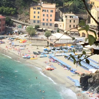 Hotel Porto Roca - View from our table. - Italian Near Me - Monterosso Al Mare, SP