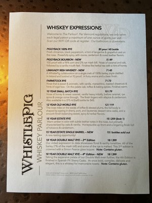 Menu photo 7 Whistle Pig Whiskey Quechee, VT