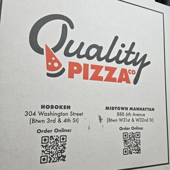 Quality Pizza - Pizza Near Me - Hoboken, New Jersey