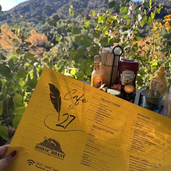 Cafe on 27 - View from our seats overlooking mountain. - Breakfast & Brunch Near Me - Topanga, California Cafe on 27 - View from our seats overlooking mountain. - Breakfast & Brunch Near Me - Topanga, California