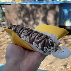 Bananarchy - Coconut, pecan, Nutella drizzle