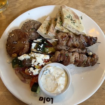 Lola - Pork kabob - Greek Near Me - Seattle, Washington Lola - Pork kabob - Greek Near Me - Seattle, Washington