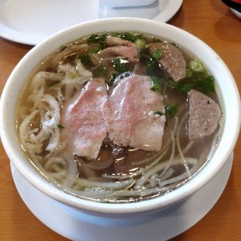 Pho Lovers - 12. Combo pho with beef meatballs, tripe, flank steak, the usual. Very solid and tasty broth. - Vietnamese Near Me - Sunnyvale, California Pho Lovers - 12. Combo pho with beef meatballs, tripe, flank steak, the usual. Very solid and tasty broth. - Vietnamese Near Me - Sunnyvale, California