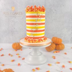 Keily Cakes - Candy corn autumn cake