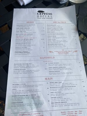 Menu photo 8 Cypress Social North Little Rock, AR