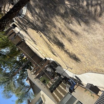 Caring Hands Recovery - The Back yard. To cheap to have grass or deck the patio out. - Rehabilitation Center Near Me - Corona, California