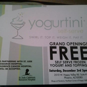Yogurtini - Freeeeee Sat 3rd Dec - Ice Cream & Frozen Yogurt Near Me - Phoenix, Arizona Yogurtini - Freeeeee Sat 3rd Dec - Ice Cream & Frozen Yogurt Near Me - Phoenix, Arizona