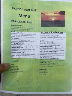 Menu photo 2 Flamboyant Beach Bar Kingshill, VI Menu photo 2 Flamboyant Beach Bar Kingshill, VI