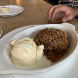 a bowl of food with ice cream a bowl of food with ice cream