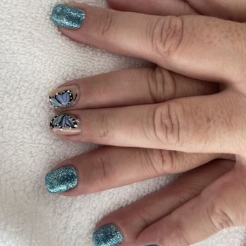 Nails By Mrs Blade - Thank you Kelly for the Beautiful Butterfly  My sister love them! Love you and Tee! - Nail Technicians Near Me - Rohnert Park, California