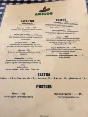 Menu photo 2 Amigos Kristiansand, 10