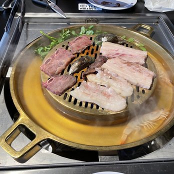 Boon Dee Moo Ka Ta - Grill plate and hot pot combo - Thai Near Me - Flushing, New York