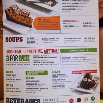 Chili's - Menu November 2025 - American Near Me - Murrieta, California