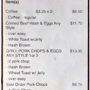 Kountry Style Kitchen Restaurant - Yup our server wrote not too dry and charged me for the second order of pork chops... WHICH CAME OUT JUST AS DRY!! - Breakfast & Brunch Near Me - Ewa Beach, Hawaii Kountry Style Kitchen Restaurant - Yup our server wrote not too dry and charged me for the second order of pork chops... WHICH CAME OUT JUST AS DRY!! - Breakfast & Brunch Near Me - Ewa Beach, Hawaii