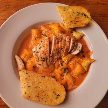 Meoni's Italian Kitchen - Cacio e pepe gnocchi with pink sauce - the cacio e pepe is a filling inside the gnocchi - Italian Near Me - Bullhead City, Arizona