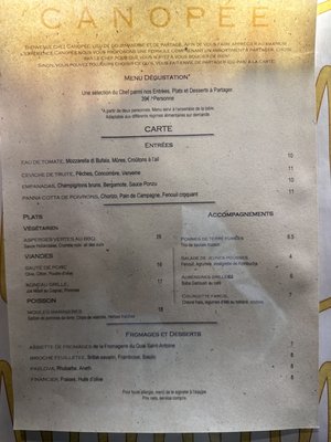 Menu photo 3 Canopée Restaurant Lyon, 69
